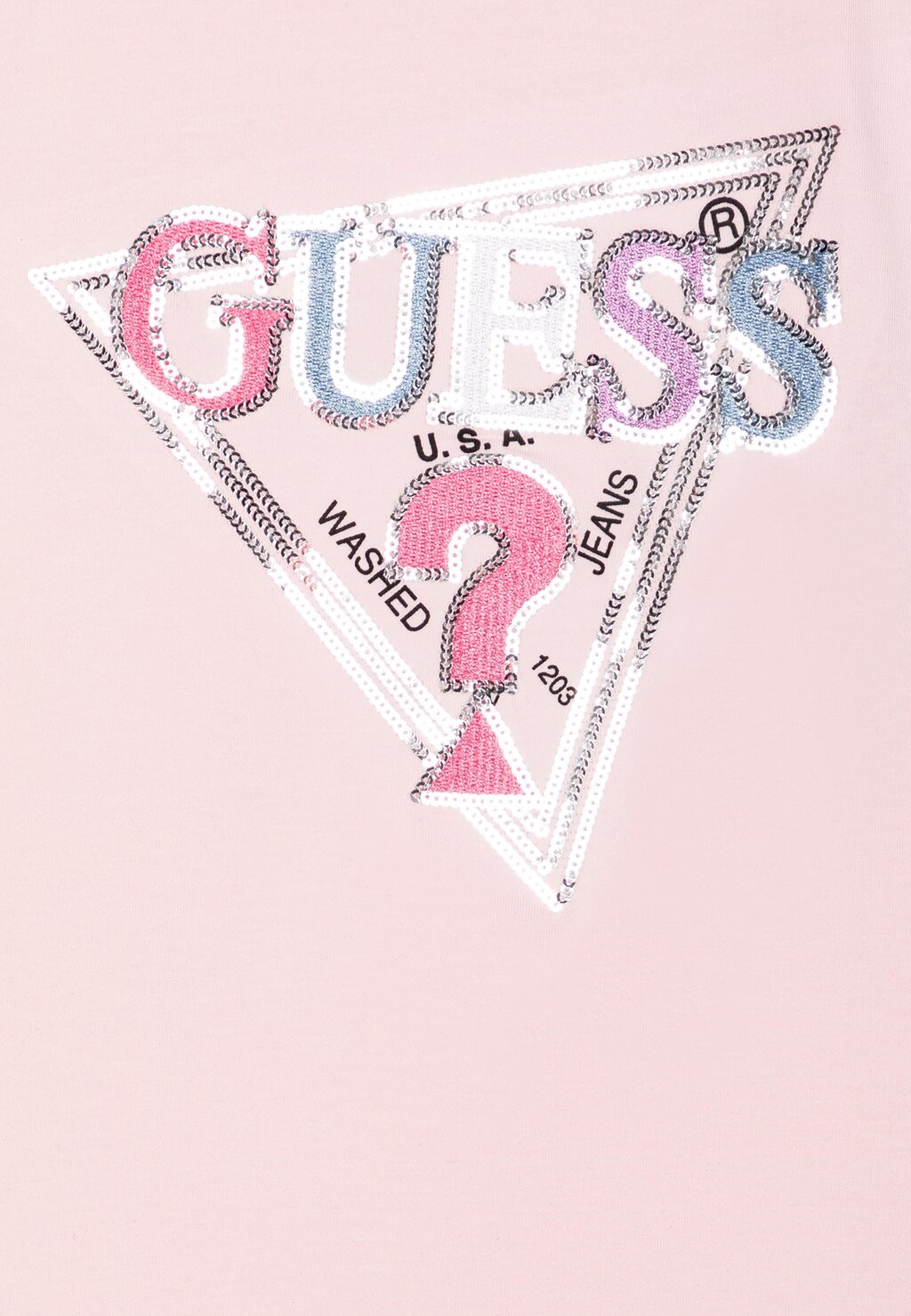 

Футболка с принтом Junior Girl Guess, балетно-розовая
