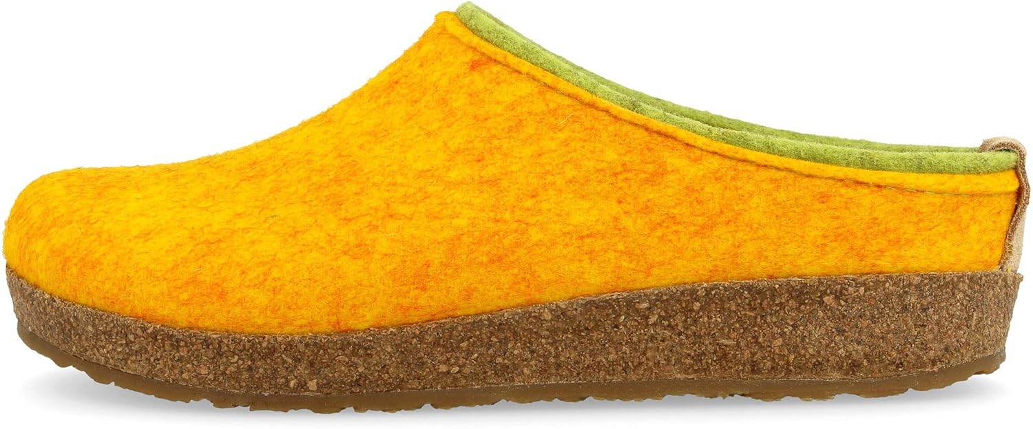 Тапочки HAFLINGER Kris Felt из шерсти унисекс, желтый — фото 3