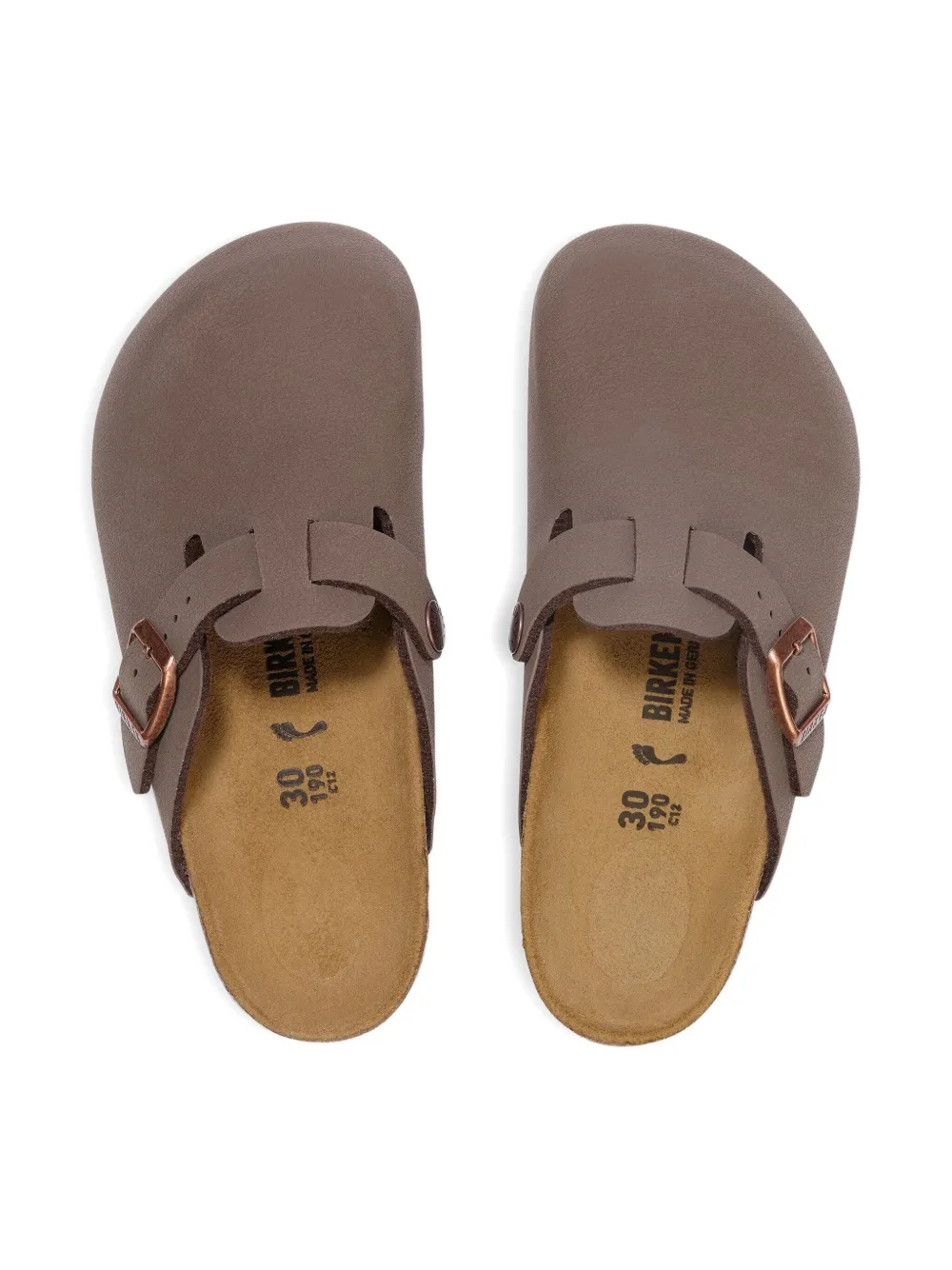 Слиперы Boston с пряжками Birkenstock Kids, коричневый — фото 4