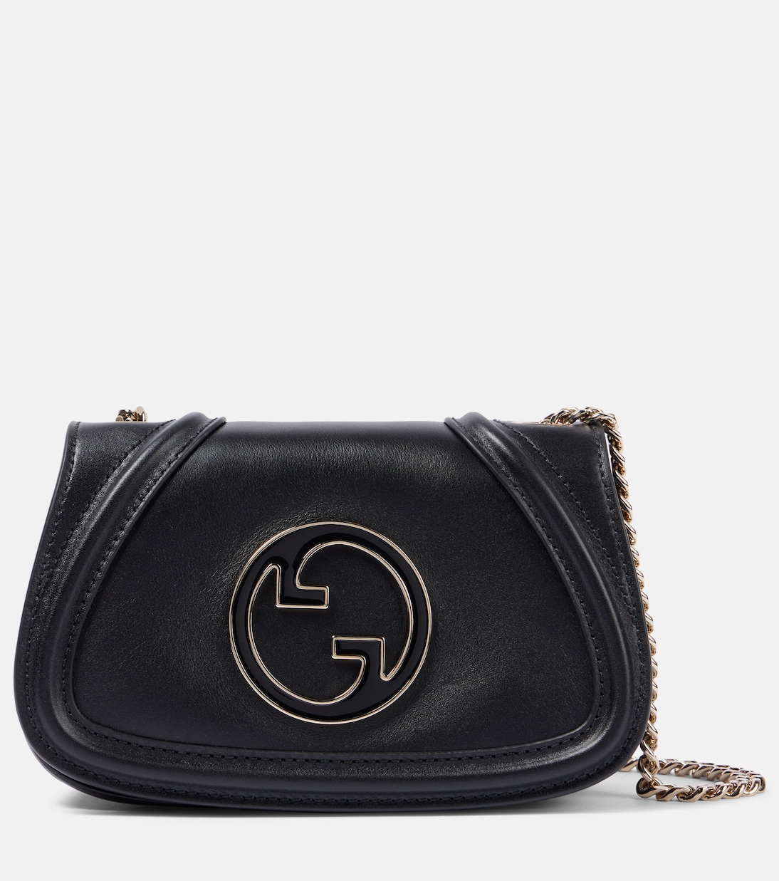 

Блумди мини кожаная сумка через плечо Gucci, черный