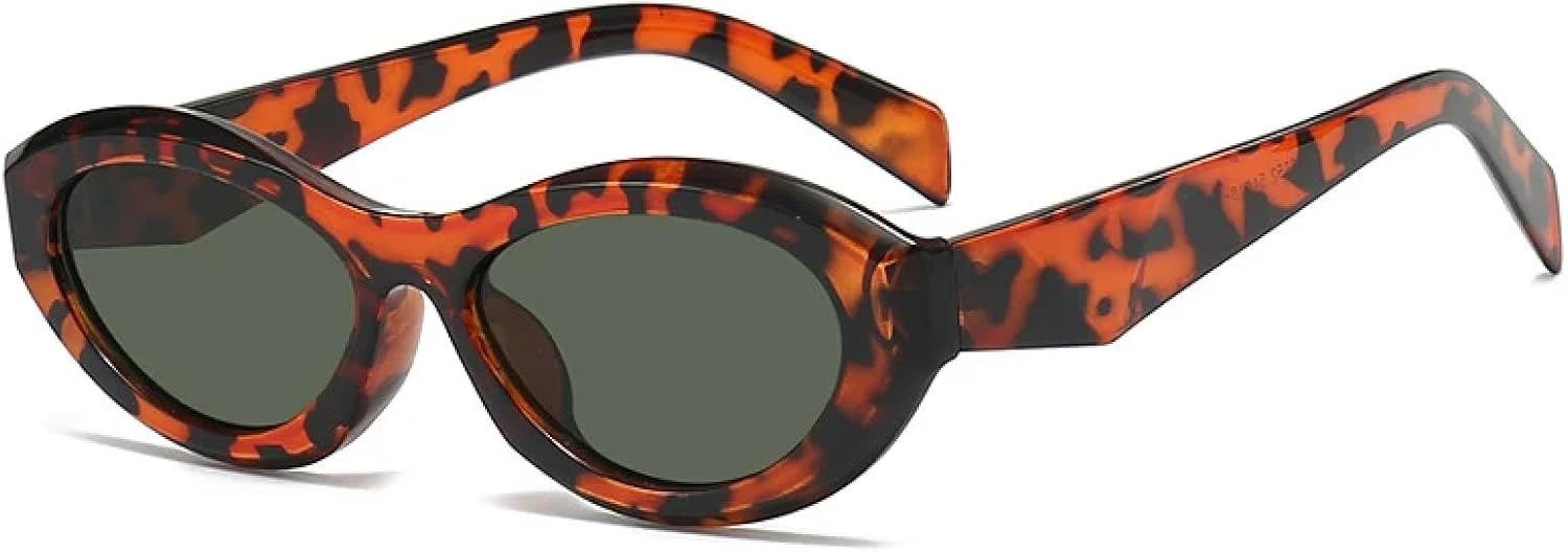 

Женские солнцезащитные очки в маленькой оправе «кошачий глаз», модные, конфетного цвета, с зеркальными линзами, классические, для активного отдыха, с защитой от УФ-излучения UV400 TVTBBVV, Leopard