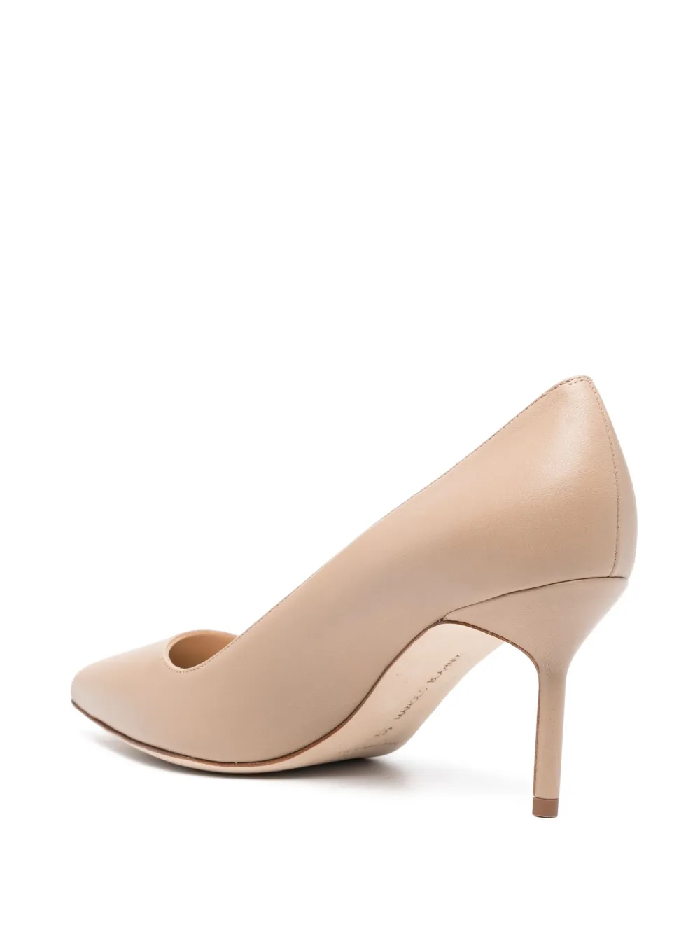 Туфли-лодочки Tora 70 мм из кожи Manolo Blahnik, коричневый — фото 3