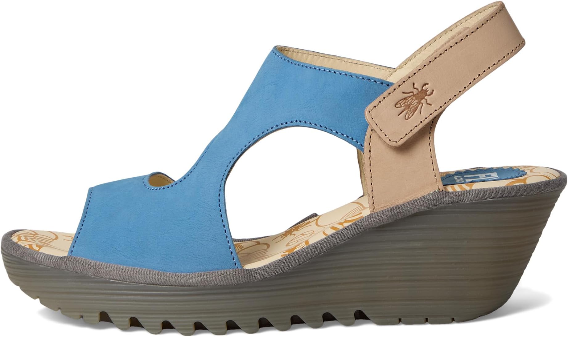 Туфли FLY LONDON Women's YOXA576FLY, Blue/Natural — фото 4