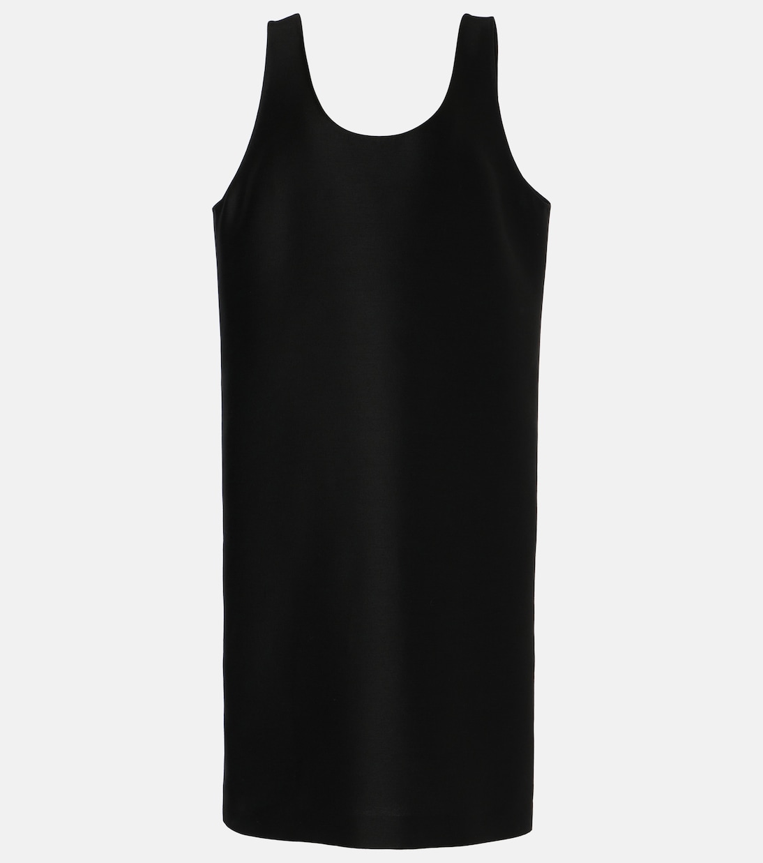 

Платье миди из шерсти и шелка Bumi The Row, черный