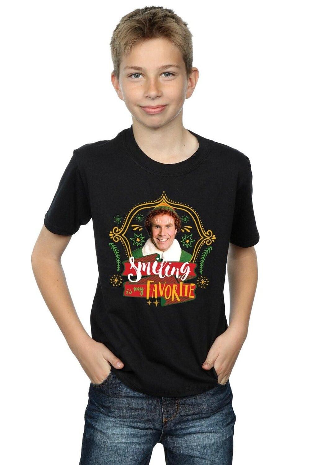 

Футболка с улыбкой Бадди Elf, черный