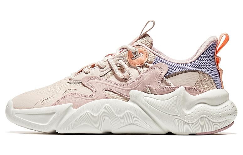 

Кроссовки женские Qiankun Lifestyle Shoes Women's Low-Top Белый/Розовый/Фиолетовый Erke