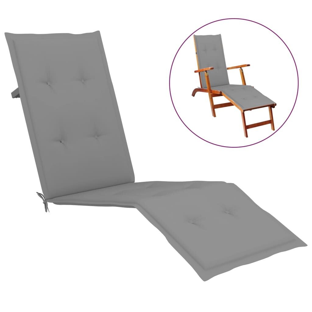 

VidaXL Подушка для шезлонга Серый (75+105)x50x3 см