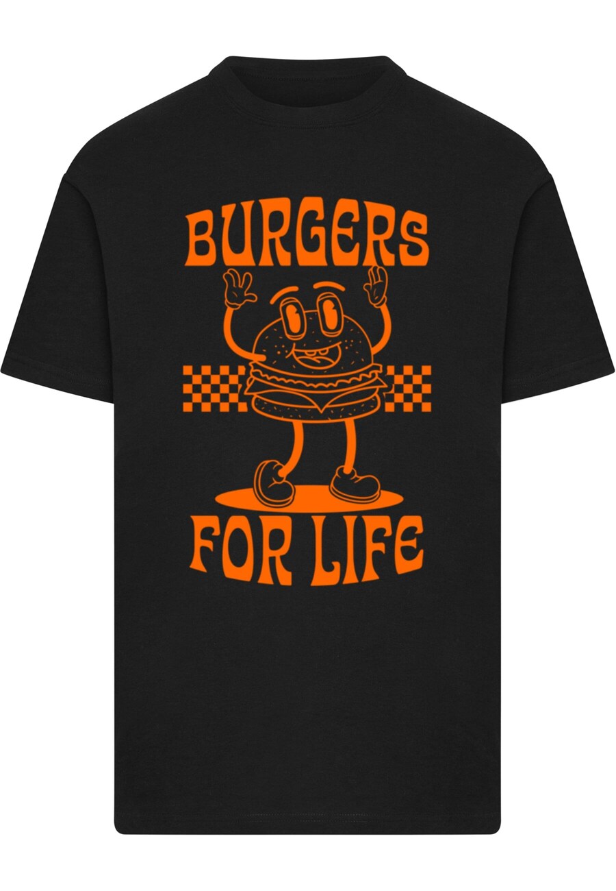 

Рубашка Merchcode Burgers For Life, черный