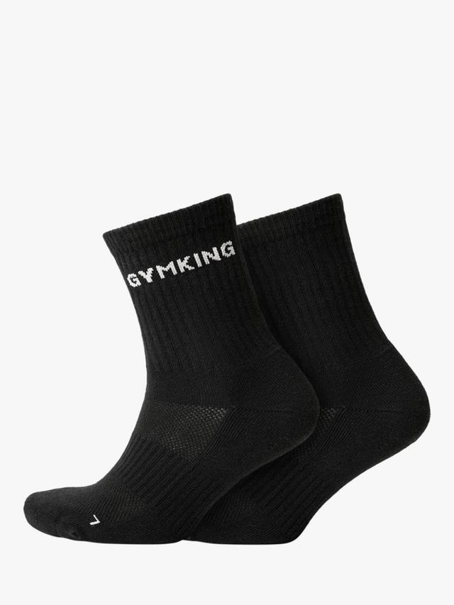 

Унисекс носки из хлопковой смеси Gym King, Pack of 2, Black