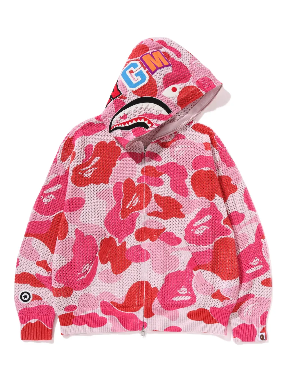 

Толстовка с камуфляжным рисунком A BATHING APE, розовый