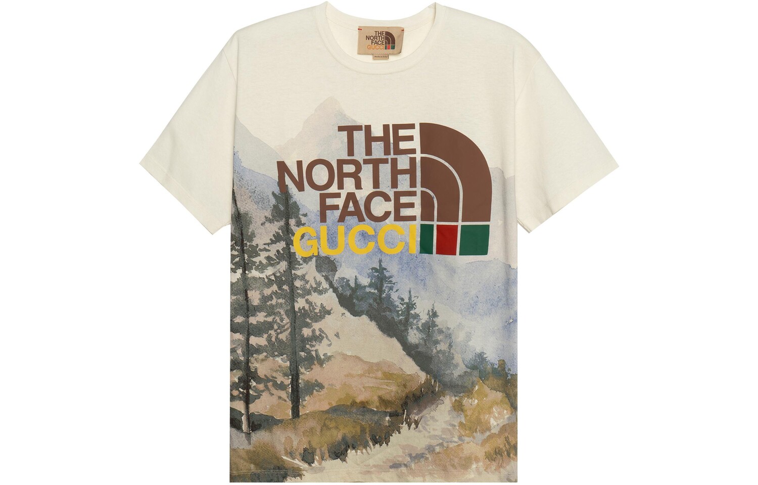 

Футболка женская The North Face x Gucci, слоновая кость