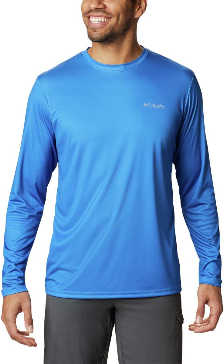 

Columbia мужская футболка с длинным рукавом PFG Fish Series II Terminal Tackle, Vivid Blue/Key West Marlin, Синий, Columbia мужская футболка с длинным рукавом PFG Fish Series II Terminal Tackle, Vivid Blue/Key West Marlin