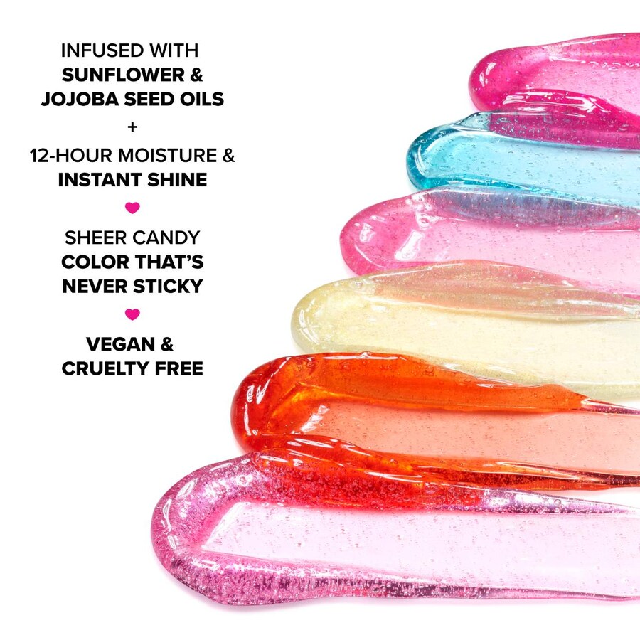 Нелипкий блеск для губ Kissing Jelly Too Faced, 0.15 oz /4 mL, Cherry Pie — фото 3