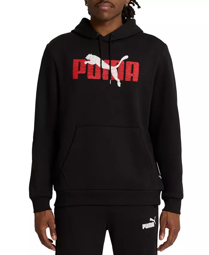 

Мужская толстовка с капюшоном Regular-Fit с ярким логотипом Puma, черный