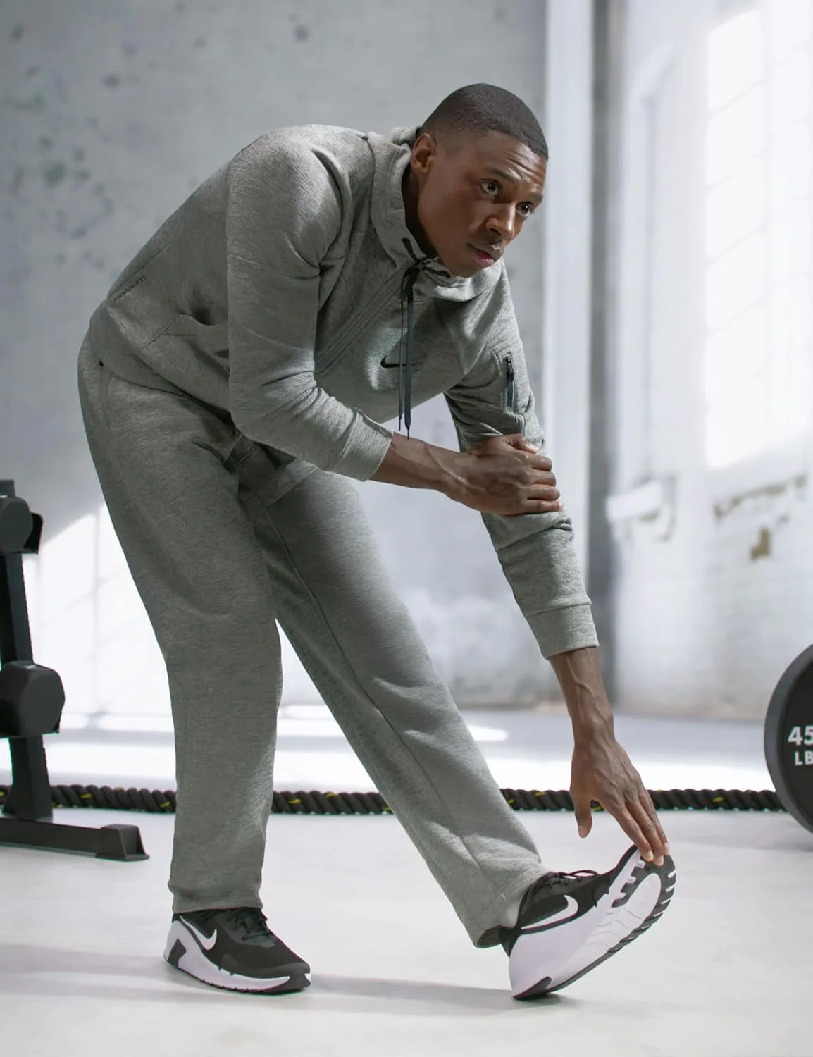 Мужские тренировочные кроссовки Nike Flex, черно-белый — фото 3