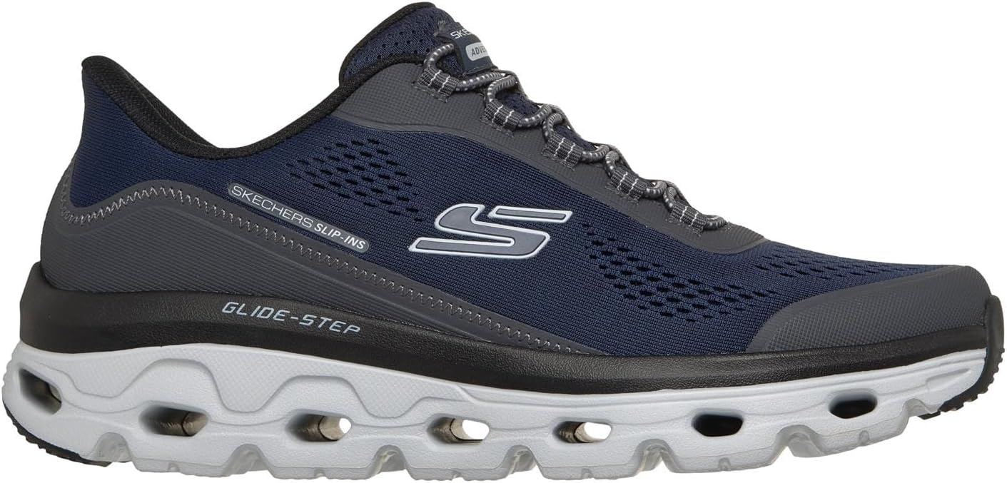 Мужские кроссовки Skechers Glide-Step Pro без шнурков, темно-синий — фото 4