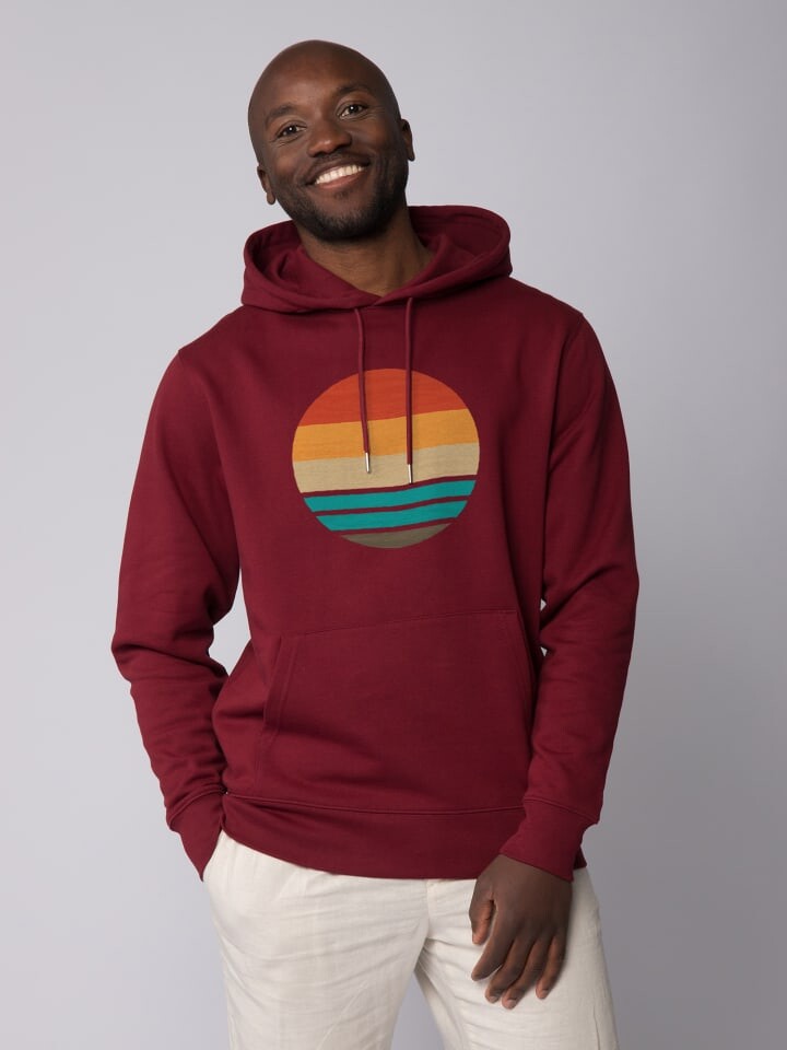 

Толстовка wat Apparel Sweatshirt Retro Sunset Ocean, цвет Weinrot