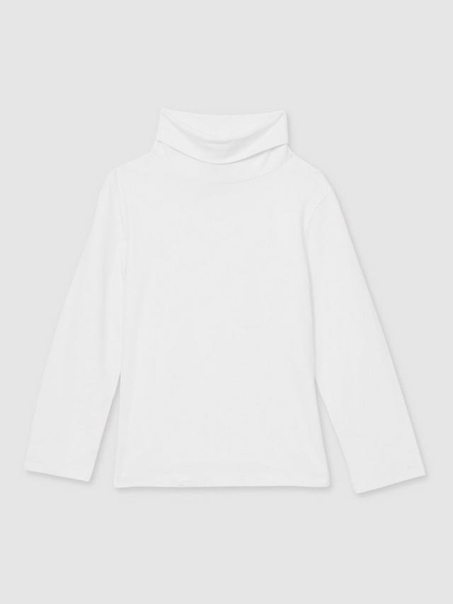 

Детский лонгслив Carey с воротником-стойкой Reiss, Ivory