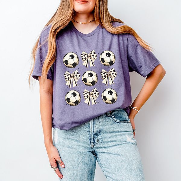 

Футболка с коротким рукавом и принтом в виде футбольных мячей Simply Sage Market, Purple, Зеленый, Футболка с коротким рукавом и принтом в виде футбольных мячей Simply Sage Market, Purple