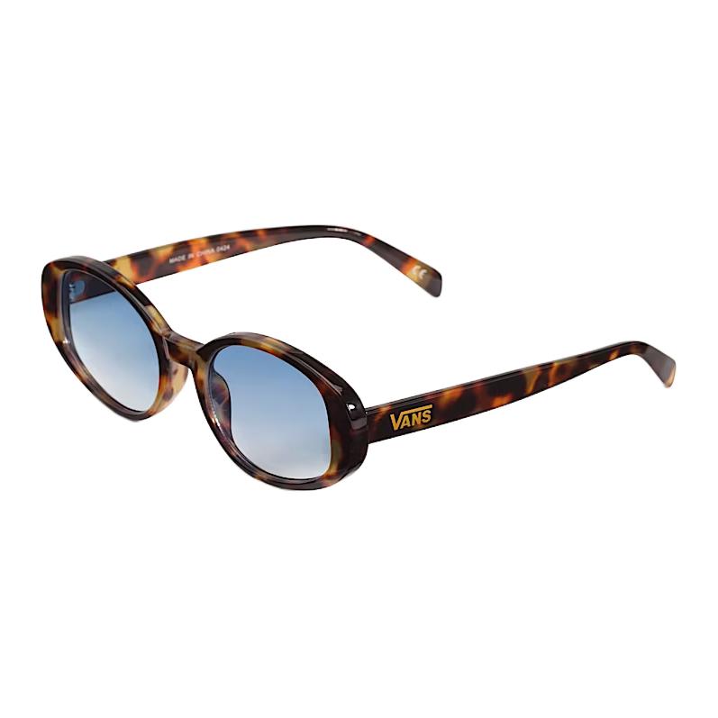 

Vans Овальные солнцезащитные очки из поликарбоната унисекс в черепаховом цвете, Tortoiseshell