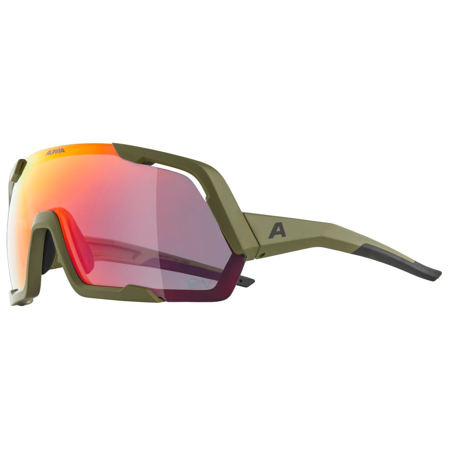 

Велосипедные очки Alpina Rocket QV Mirror Cat 1 3, цвет Olive Matt