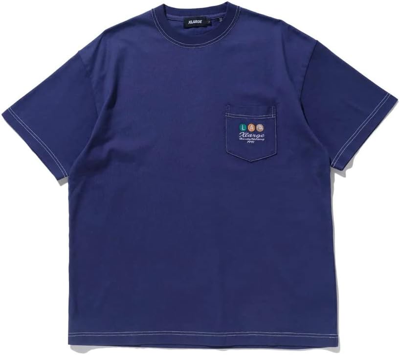 

Мужская футболка с коротким рукавом и карманом, цвет XLARGE, темно-синий