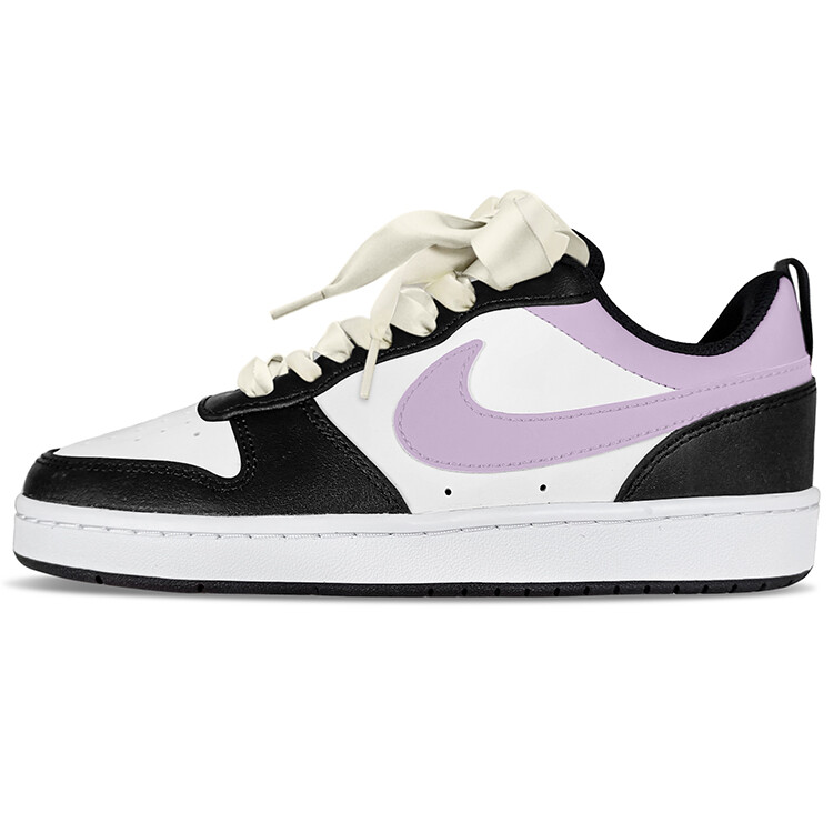 

Кроссовки Nike Court Borough Skateboarding Shoes Women's Low-top Voltage Purple/Black/Dynamic Yellow, цвет Light Lavender