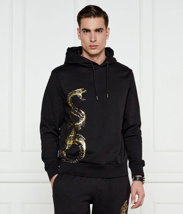 

Толстовка Armani Exchange Loose Fit, черный / золотой