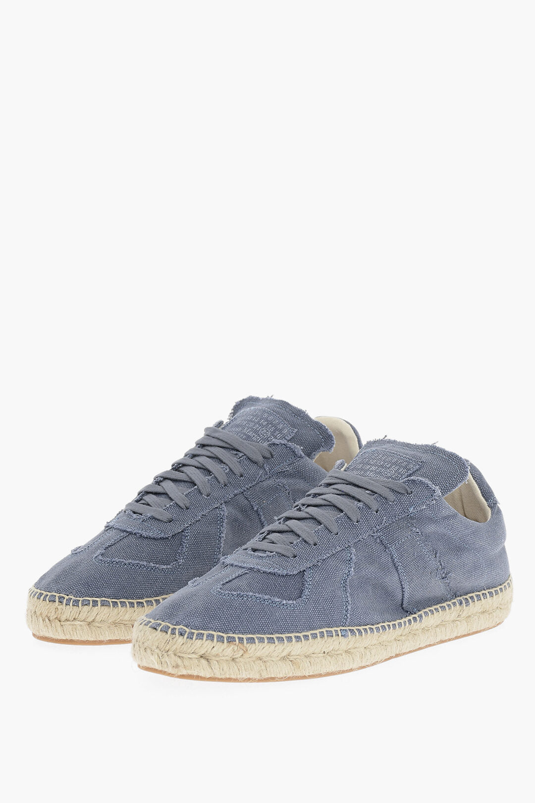 

Низкие кеды Maison Margiela Mm22 Canvas с отделкой из джута, синий