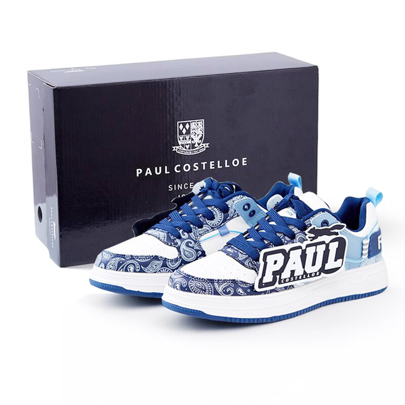 

Кроссовки PAUL COSTELLOE Skateboarding Shoes Men Low-top White/Blue, синий