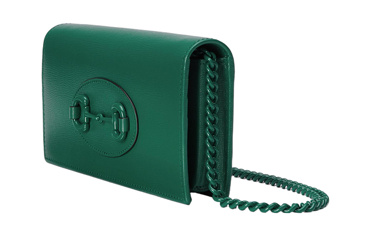 GUCCI Конверт с лошадиным удилом 1955 кожаный маленький нагрудный — фото 2
