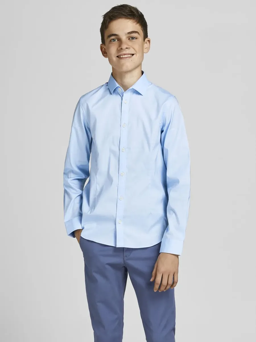 

Детская рубашка с длинными рукавами Jack & Jones "JPRPARMA SHIRT L/S NOOS JNR" Jack & Jones Junior, синий