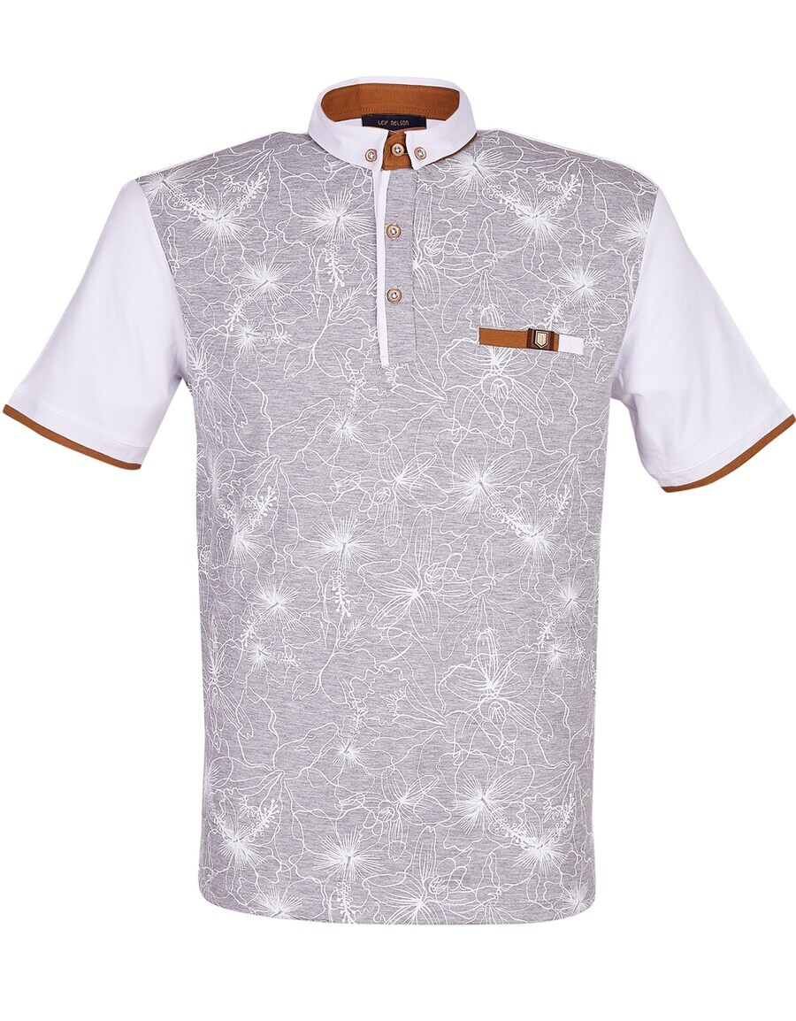 

Рубашка поло Leif Nelson Shirt, цвет grey/white