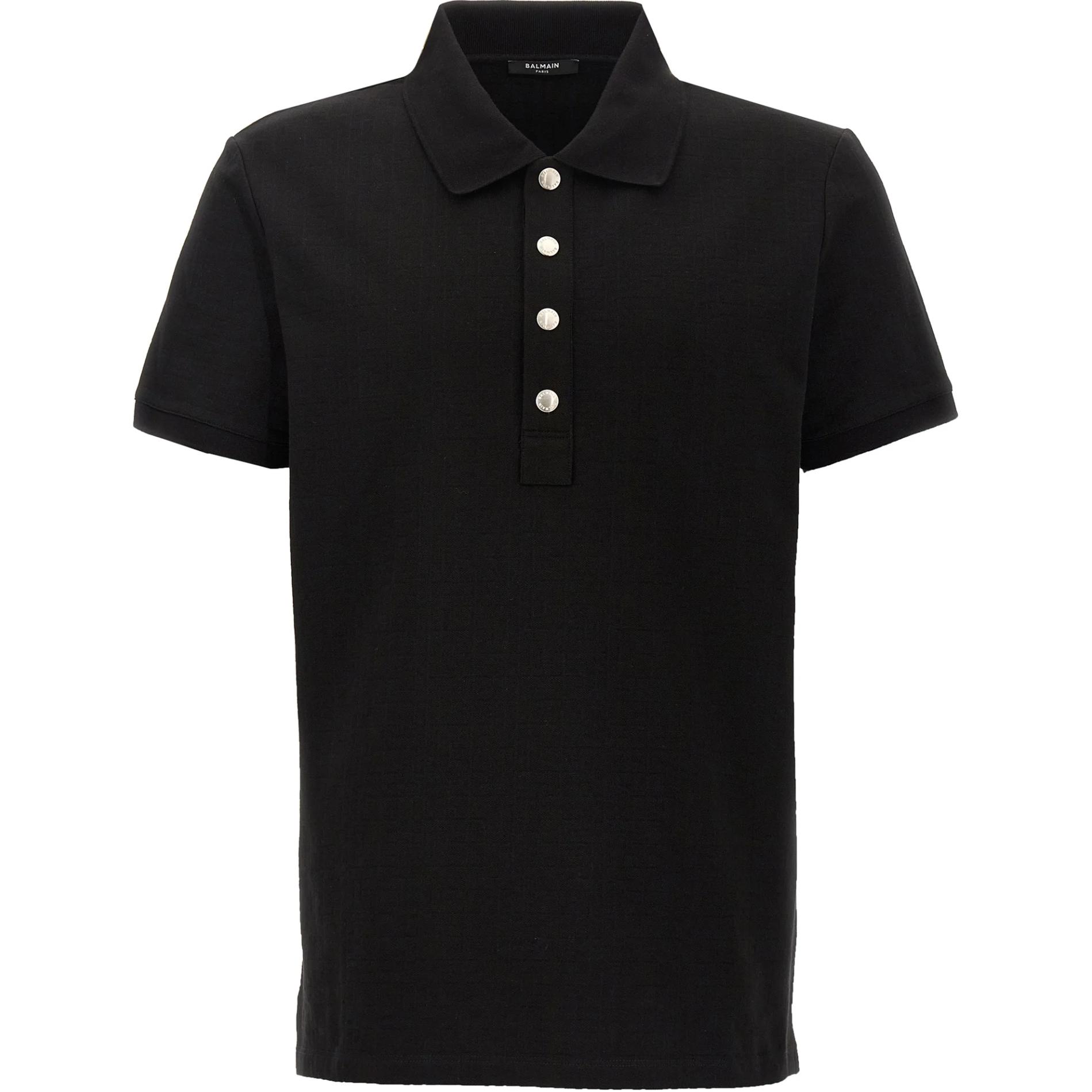 

Поло с коротким рукавом BALMAIN, черный