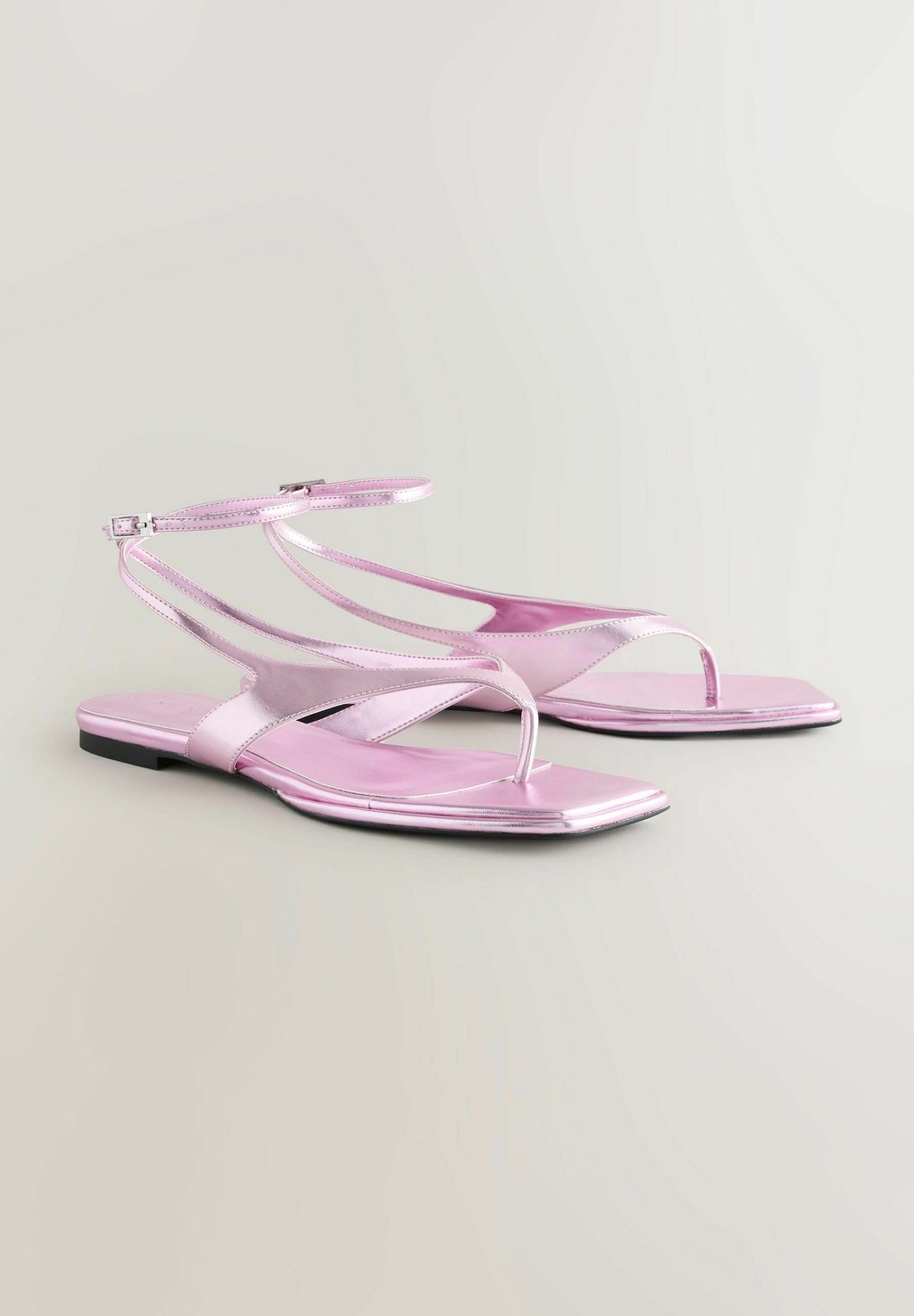 Сандалии с Т-образной застежкой REGULAR FIT-FOREVER COMFORT STRAPPY ANKLE TOE THONG - Pool slides Next, розовый — фото 2