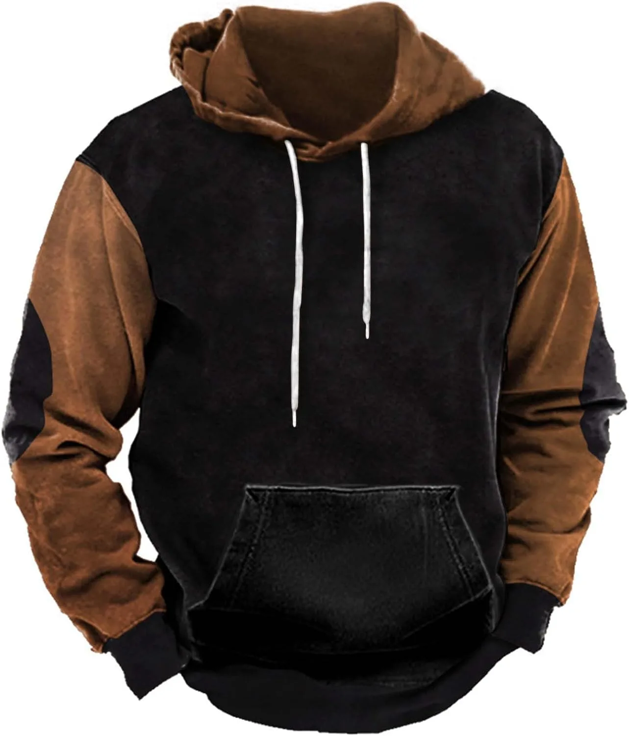 

Мужской худи с цветными блоками и карманом