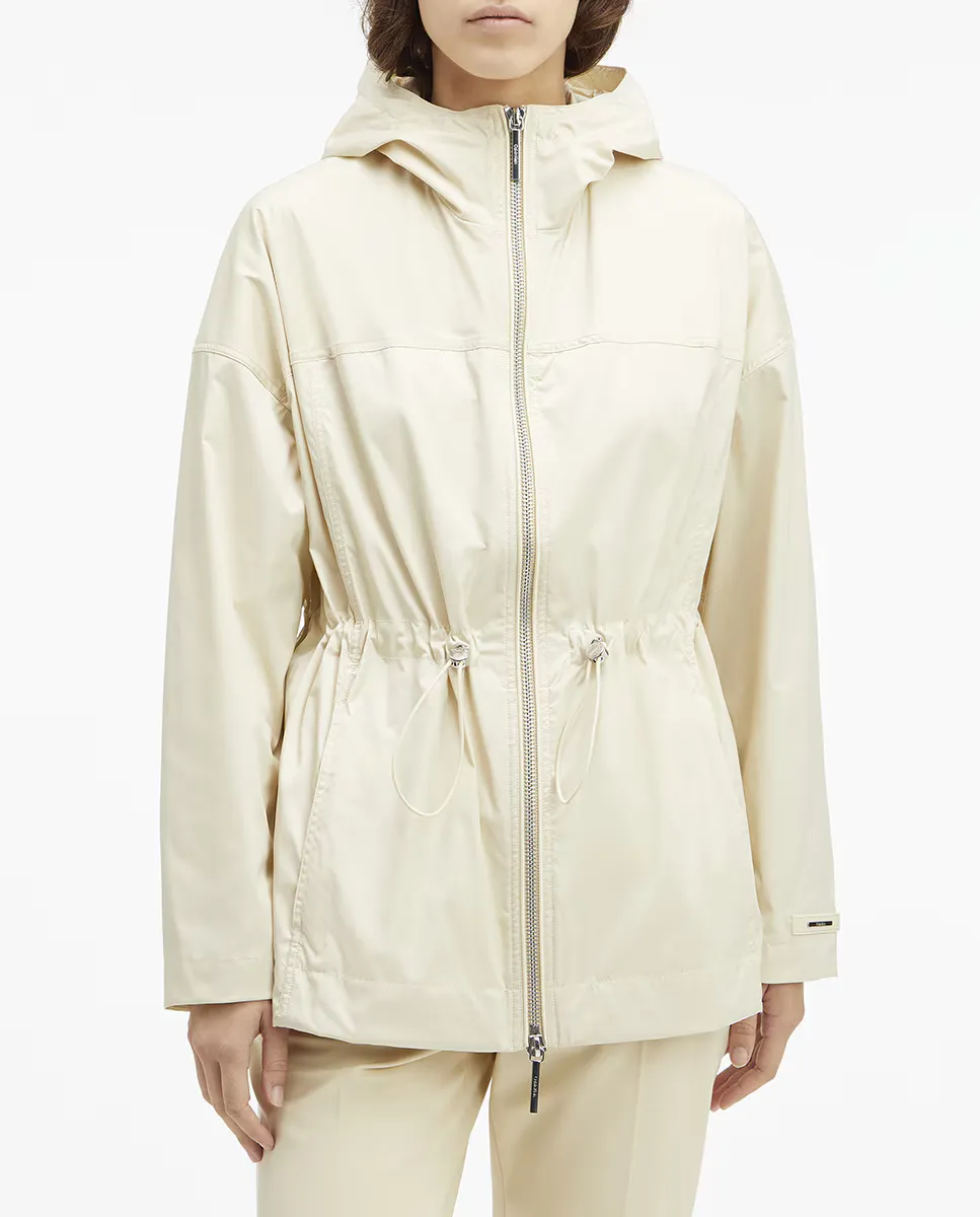 

Женская нейлоновая парка с регулируемой талией Calvin Klein, цвет Crema