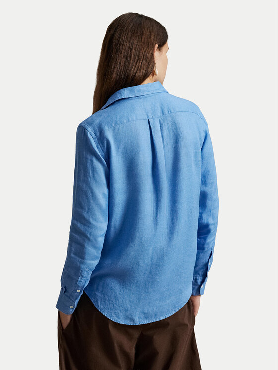 Рубашка regular fit 211970730510 Polo Ralph Lauren, синий — фото 3