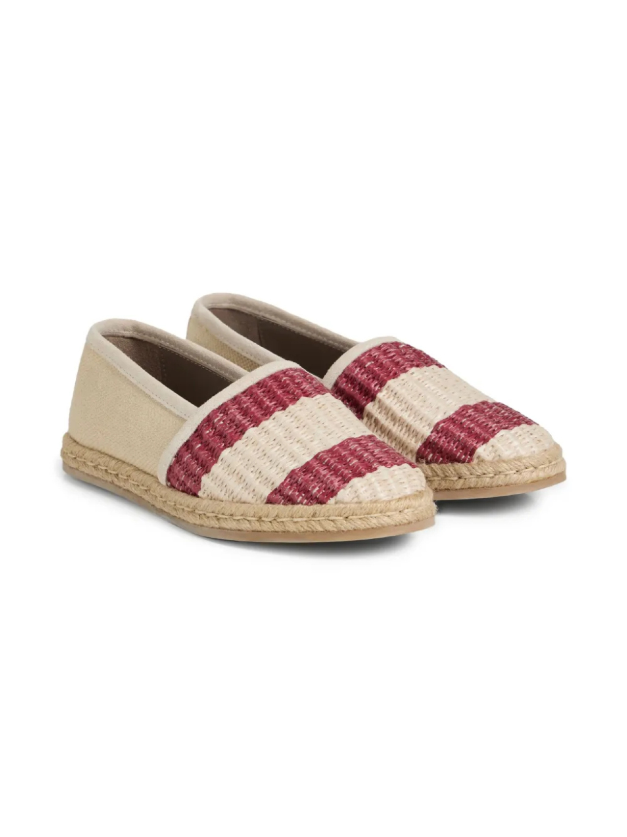 

Brunello Cucinelli Kids эспадрильи из канваса, красный