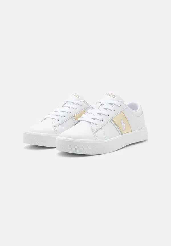 Кроссовки Polo Ralph Lauren Frazier, белый/золотой — фото 2