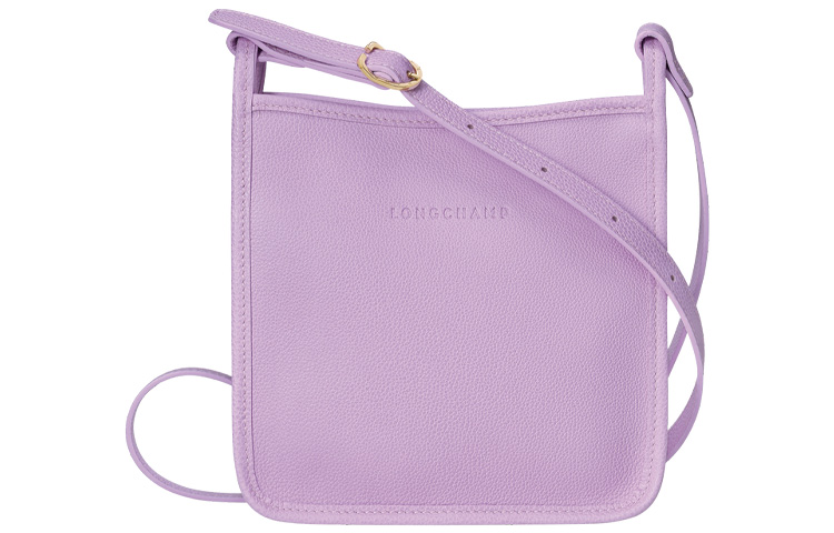 

LONGCHAMP Кожаная женская сумка через плечо с одним ремнём малого размера фиолетовая