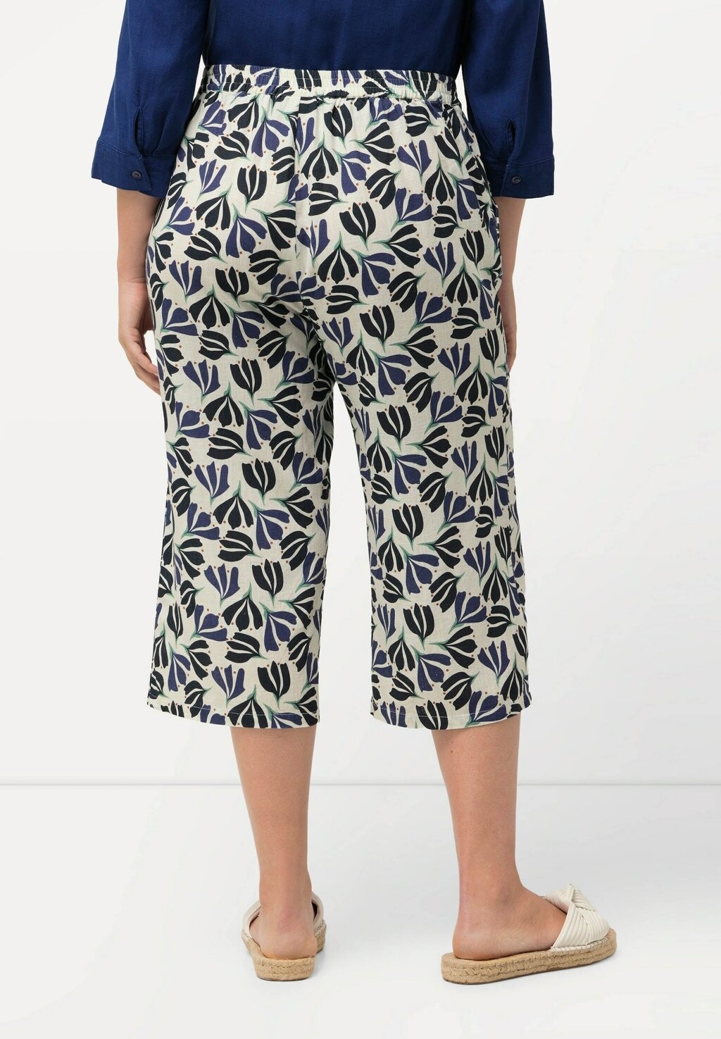 

Шорты COMFORTABLE ELASTIC WAISTBAND Ulla Popken, темно-синий