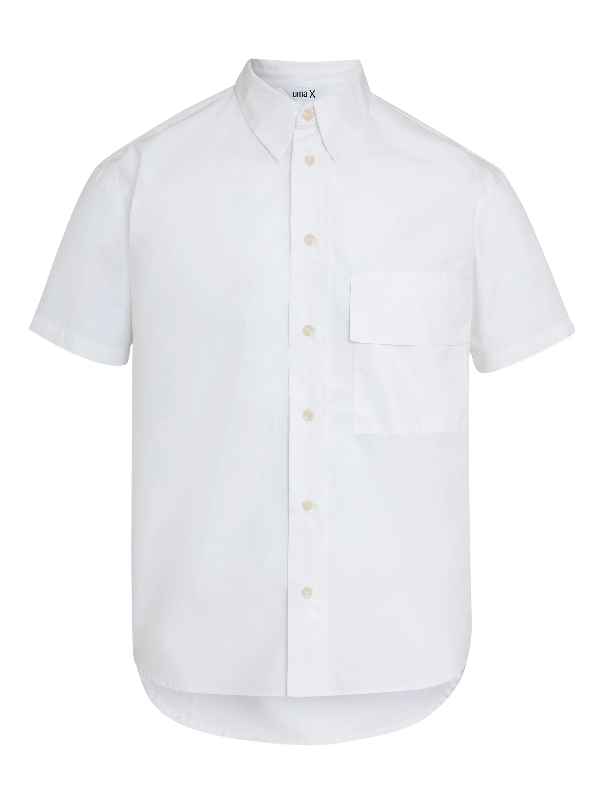 

Рубашка с короткими рукавами и карманом Uma | Raquel Blay, белый