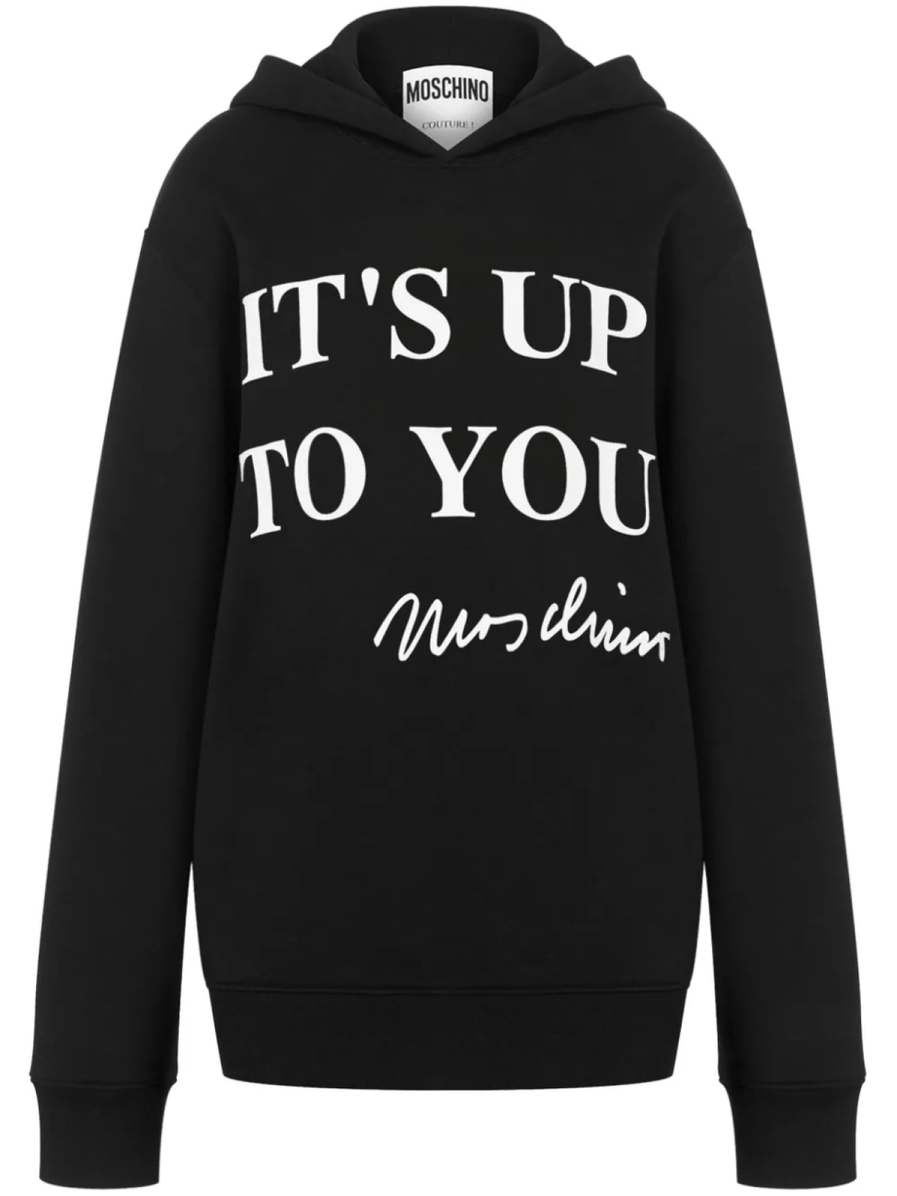 

Moschino худи с логотипом, черный
