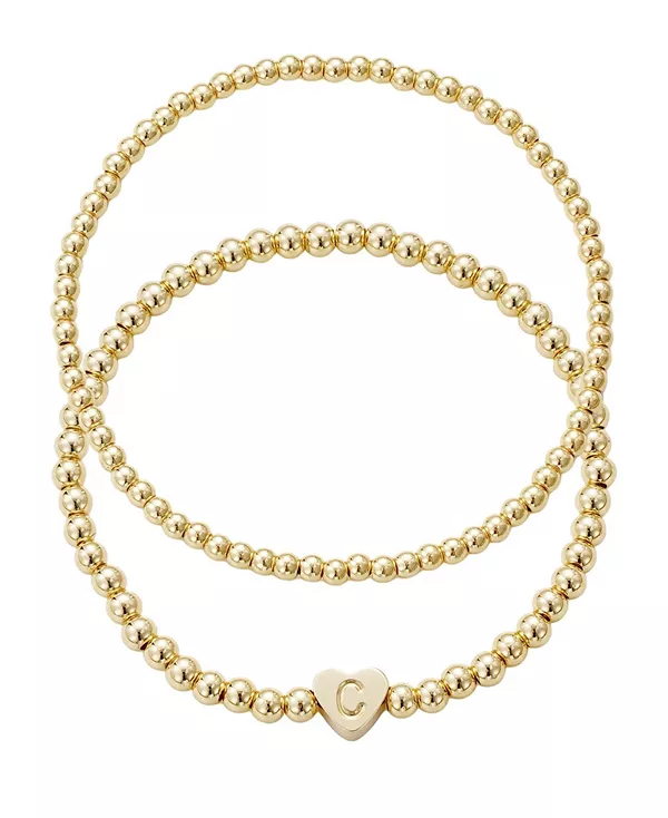 

Начальный набор браслетов из золотых бусин Adornia, gold-c