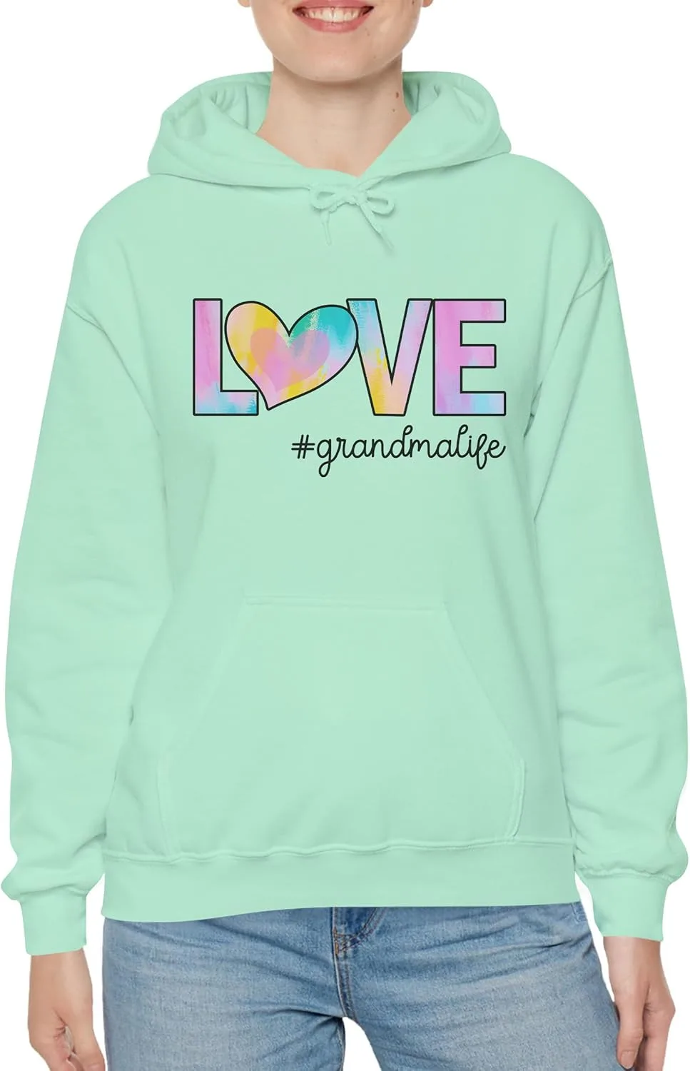 

NACRE APPAREL Love #Grandmalife свитшот-худи