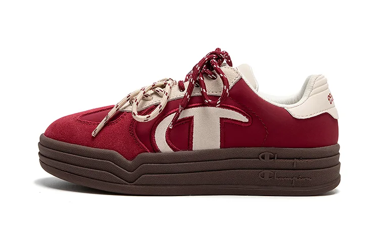 Champion Kids Кроссовки для скейтбординга Platform German Army Trainers, устойчивые к истиранию, низкие, Ancora Red, детские