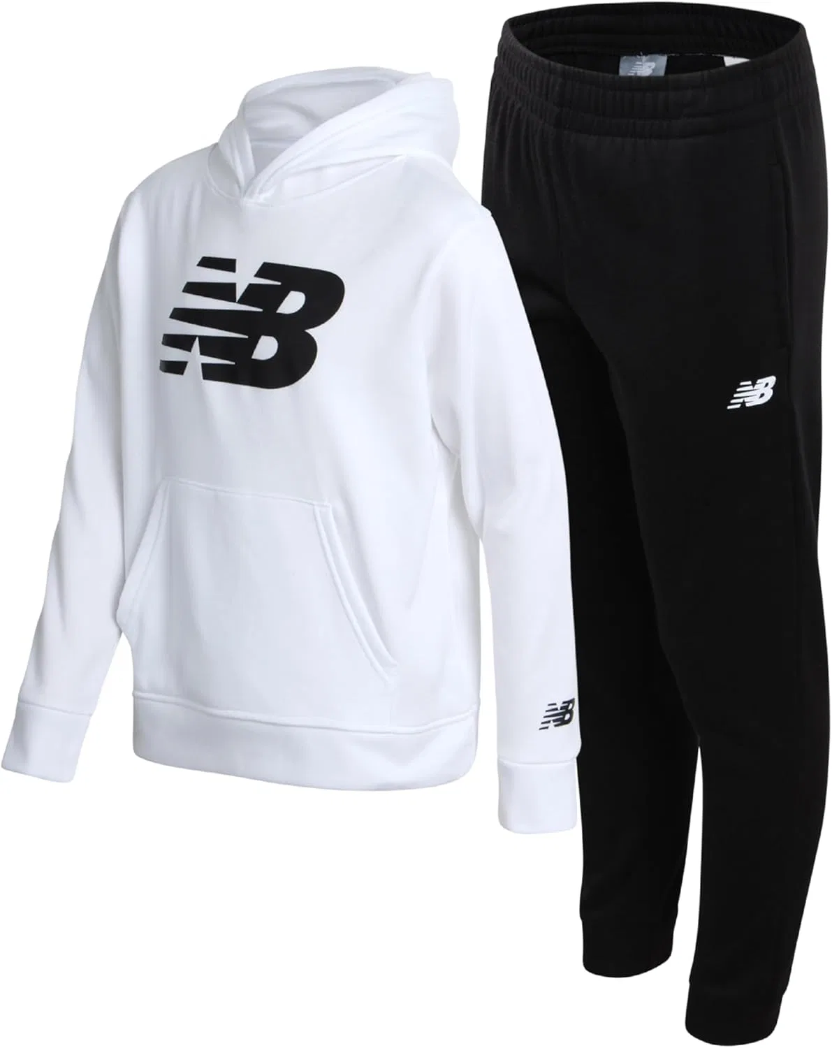 Детский спортивный костюм из флиса New Balance, 2 предмета, Bright White Black