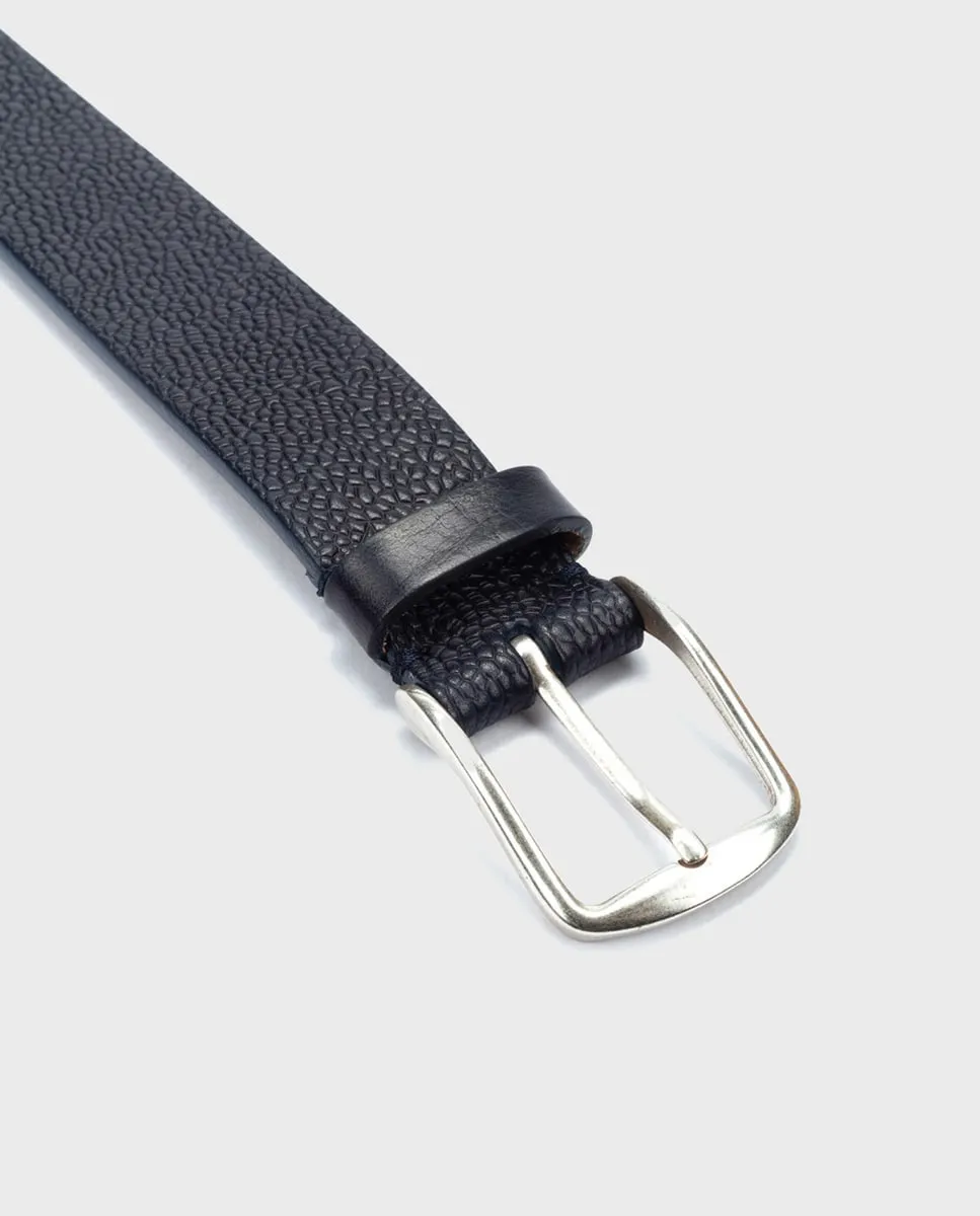 

Мужской кожаный ремень с металлической пряжкой Pikolinos, синий