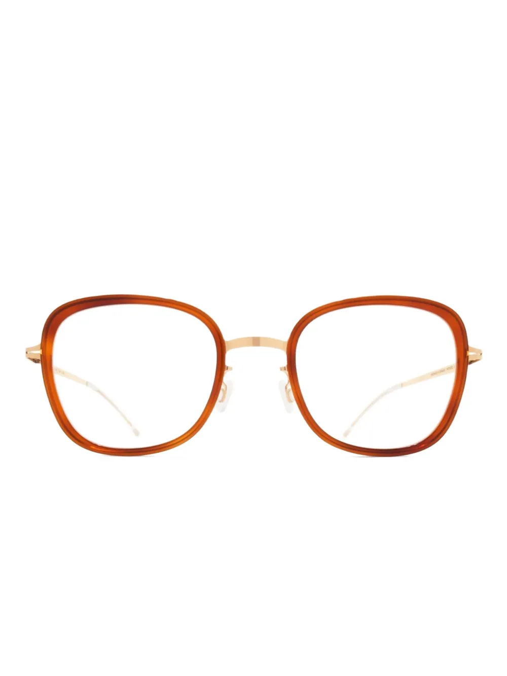 

Очки Alin в квадратной оправе с прозрачными линзами Mykita, золотой